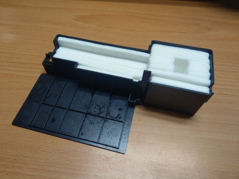EPSON L360 廢墨匣更換